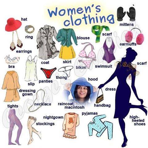 Types of Fashion Styles: 48 Words to Talk about Clothes and Fashion - Love  English